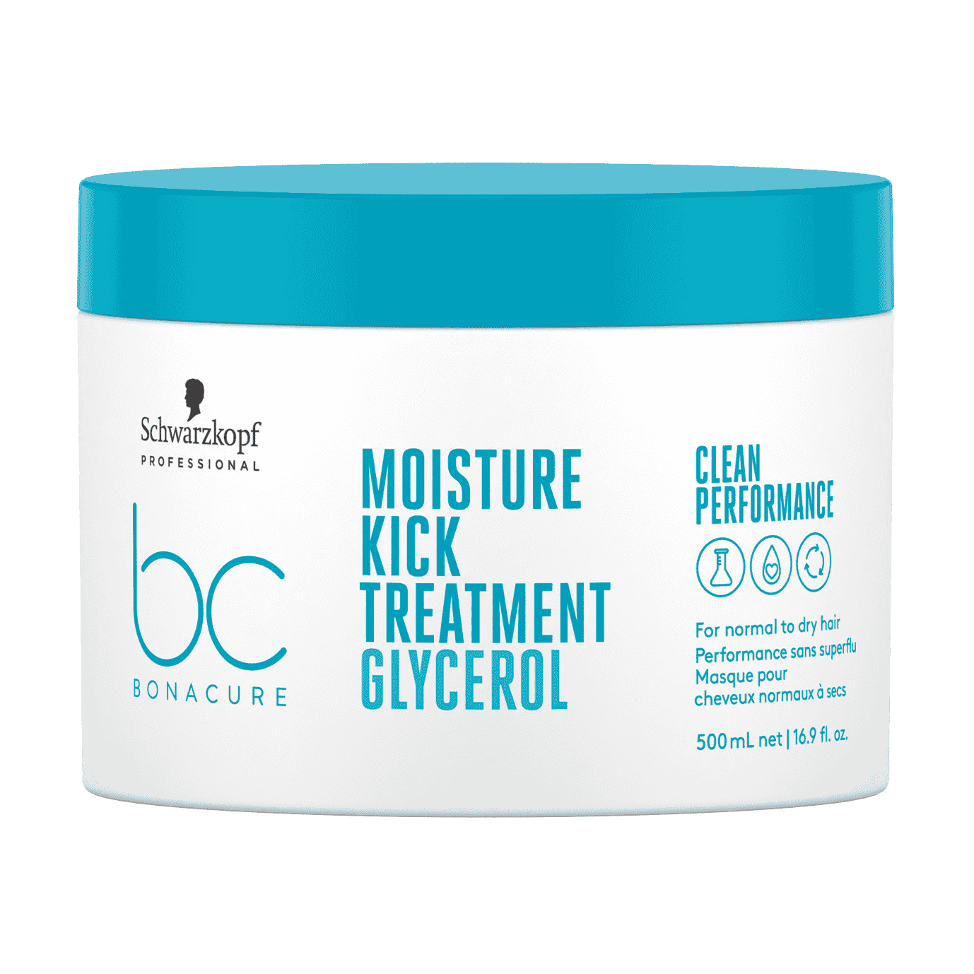 Зволожувальна маска Schwarzkopf Professional BC Bonacure Moisture Kick Treatment Glycerol для нормального та сухого волосся, 500 мл